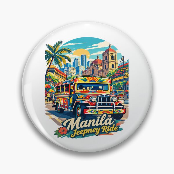 Item preview, Manila Jeepney Philippines Vintage Travel Design designed and sold by Globalcitytees.