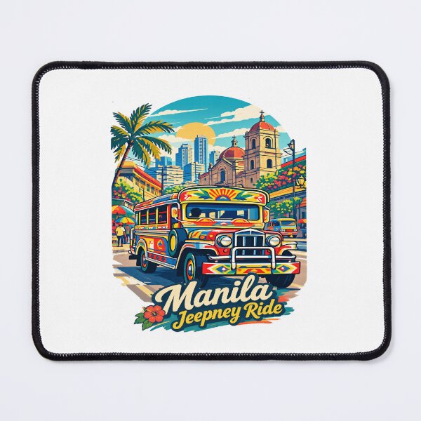 Item preview, Manila Jeepney Philippines Vintage Travel Design designed and sold by Globalcitytees.