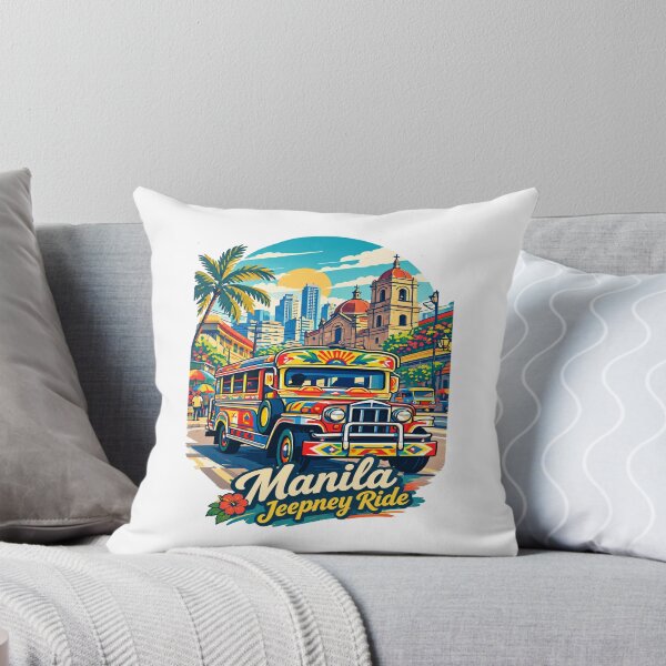 Item preview, Manila Jeepney Philippines Vintage Travel Design designed and sold by Globalcitytees.