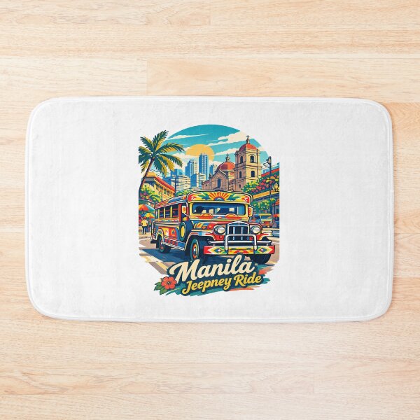 Artikelvorschau, Manila Jeepney Philippinen Vintage Reisedesign entworfen und verkauft von Globalcitytees.