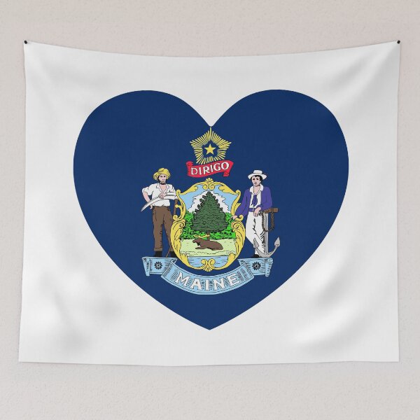 Item preview, Maine Heart Baby Gift, Born in Maine ME Keepsake designed and sold by shitpostee.