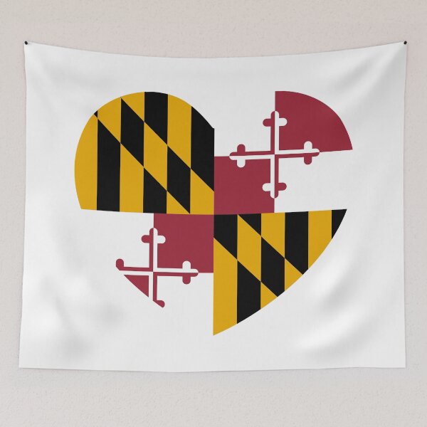 Item preview, Maryland Heart Baby Gift, Born in Maryland MD Keepsake designed and sold by shitpostee.