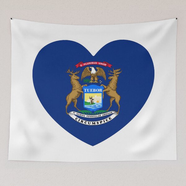 Item preview, Michigan Heart Baby Gift, Born in Michigan MI Keepsake designed and sold by shitpostee.