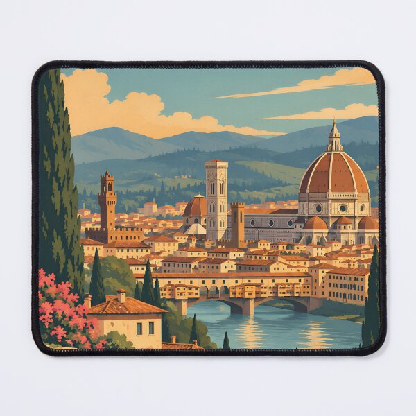 Item preview, Vintage Florence Italy Cityscape designed and sold by Imaginationbeyond.