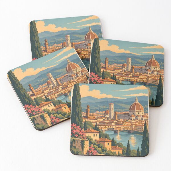 Item preview, Vintage Florence Italy Cityscape designed and sold by Imaginationbeyond.