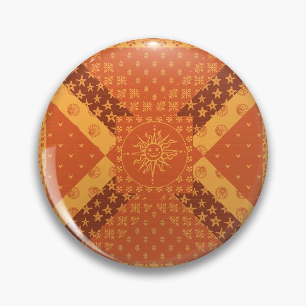 Item preview, Celestial Medieval Sun and Moon Cheater Quilt designed and sold by Goddessart.