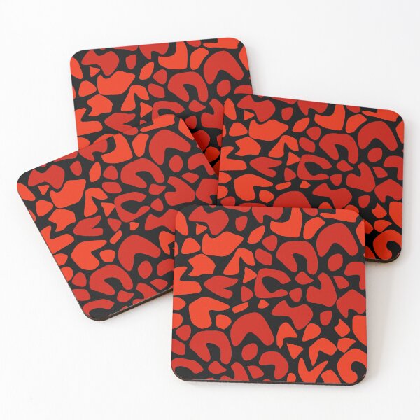 Item preview, Abstract Spotted black and red pattern designed and sold by fuzzyfox.