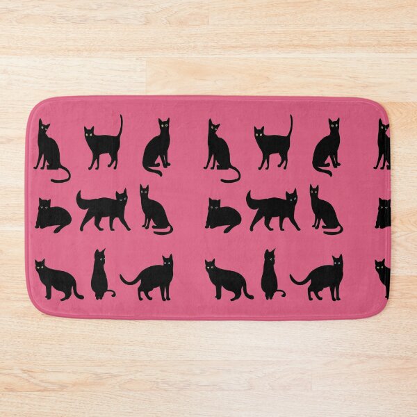 Item preview, Cute Minimalist Cat Pattern Art Adorable Kitty Digital Vector Illustration Playful Cat Silhouette Aesthetic Black Cat Patterns designed and sold by Matt_Smith.