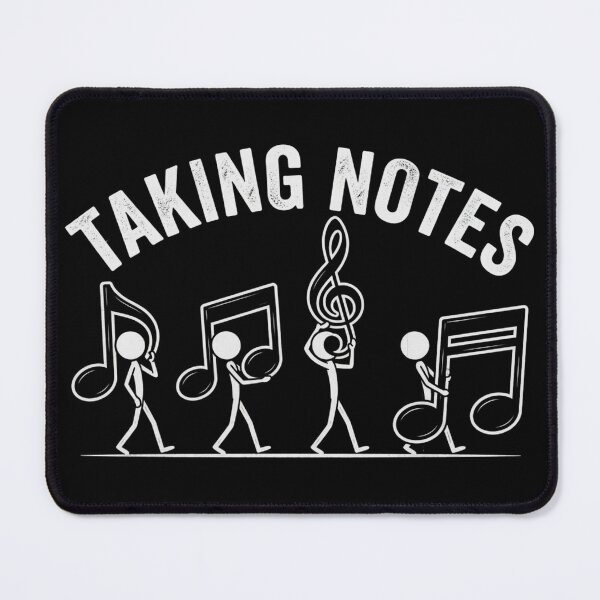 Item preview, Taking Notes Musical Notes Stick Figure Funny Music designed and sold by CF_VintageDesign.