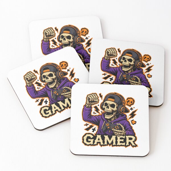 Item preview, Skeleton Gamer Controller Retro Pixel Art designed and sold by OlyvieArt.