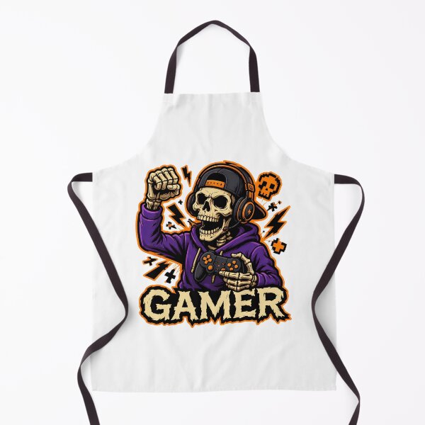 Item preview, Skeleton Gamer Controller Retro Pixel Art designed and sold by OlyvieArt.