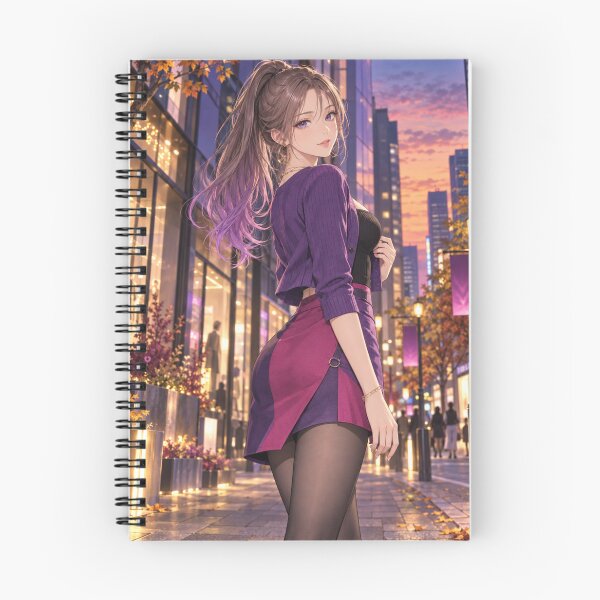 Item preview, Violet Neon Autumn – Twilight Anime Fashion Girl designed and sold by SEIMEI2025.