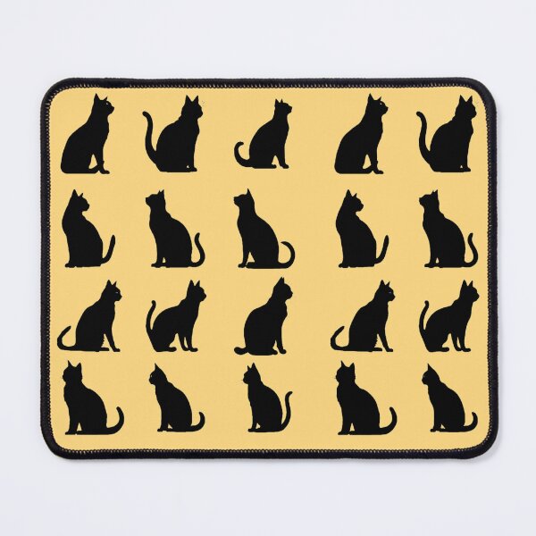 Item preview, Cute Minimalist Cat Pattern Art Adorable Kitty Digital Vector Illustration Playful Cat Silhouette Aesthetic Black Cat Patterns designed and sold by Matt_Smith.