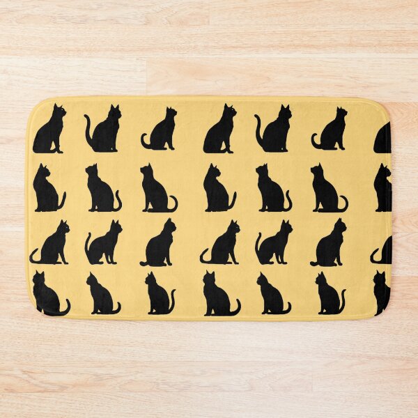 Item preview, Cute Minimalist Cat Pattern Art Adorable Kitty Digital Vector Illustration Playful Cat Silhouette Aesthetic Black Cat Patterns designed and sold by Matt_Smith.