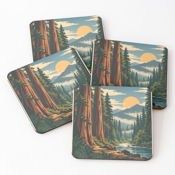Item preview, Vintage Redwood National Park California designed and sold by Imaginationbeyond.
