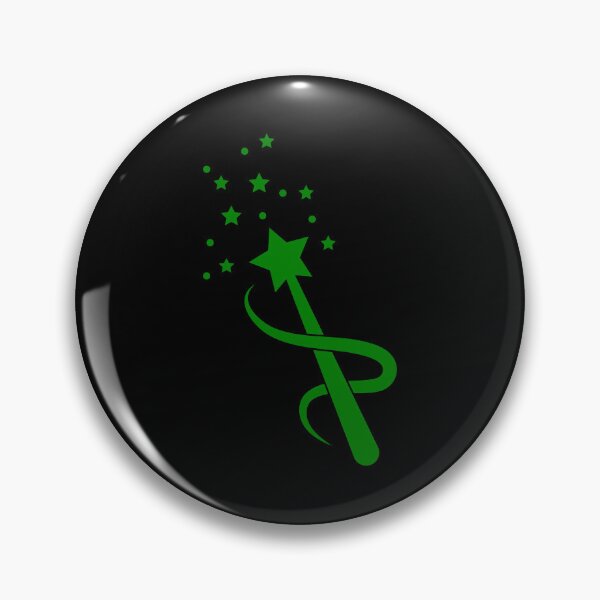 Item preview, Green Sparkle Star Magic Wand Design designed and sold by pattern-archive.