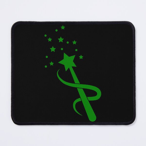 Item preview, Green Sparkle Star Magic Wand Design designed and sold by pattern-archive.