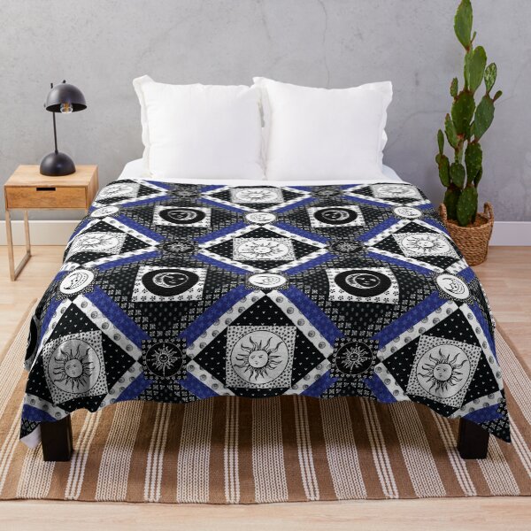 Item preview, Celestial Medieval Sun and Moon Cheater Quilt designed and sold by Goddessart.