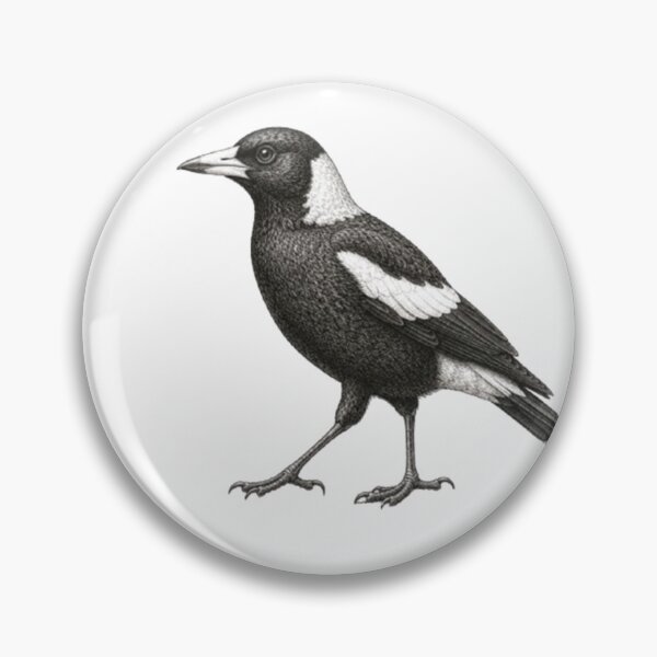 Item preview, DIBUJO DE UNA URRACA AUSTRALIANA designed and sold by BRETT'S ART STUDIO.