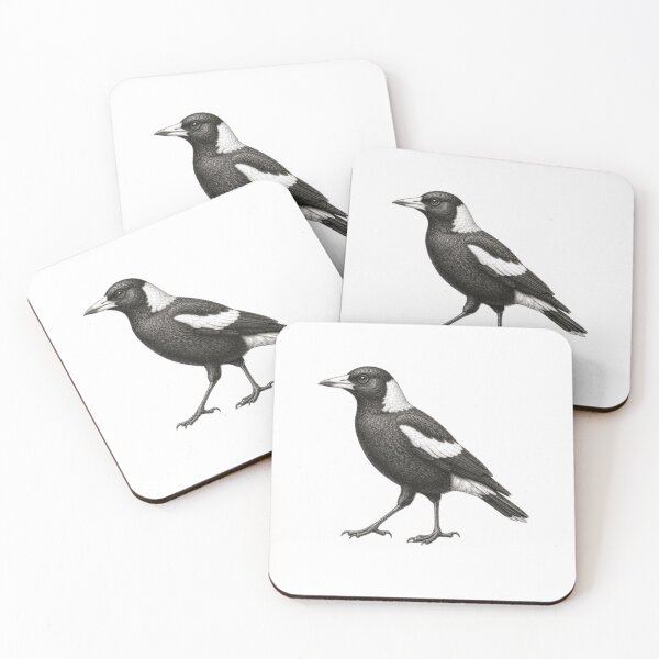 Item preview, AUSSIE MAGPIE  DRAWING designed and sold by BRETT'S ART STUDIO.