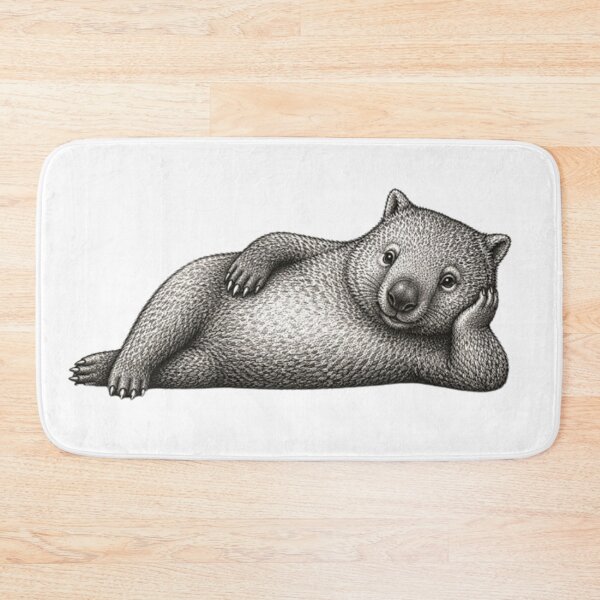 Item preview, Friendly laying WOMBAT designed and sold by BRETT'S ART STUDIO.
