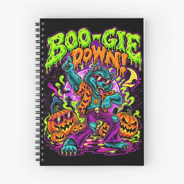 Item preview, Boogie Down Funny Halloween – Neon Werewolf Party designed and sold by PIXENTRA.