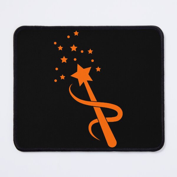Item preview, Orange Sparkle Star Magic Wand Design designed and sold by pattern-archive.
