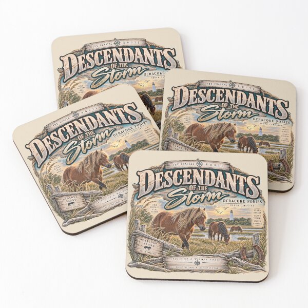 Item preview, Descendants of the Storm Ocracoke Ponies designed and sold by The Coastal Route.