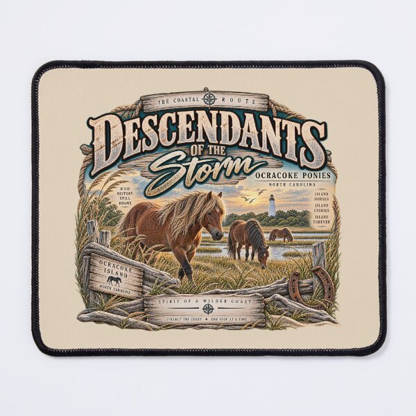 Item preview, Descendants of the Storm Ocracoke Ponies designed and sold by The Coastal Route.