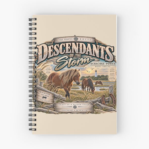 Item preview, Descendants of the Storm Ocracoke Ponies designed and sold by The Coastal Route.