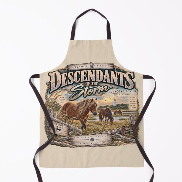 Item preview, Descendants of the Storm Ocracoke Ponies designed and sold by The Coastal Route.