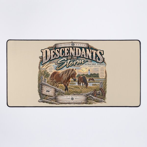 Item preview, Descendants of the Storm Ocracoke Ponies designed and sold by The Coastal Route.