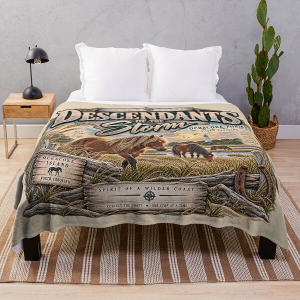 Item preview, Descendants of the Storm Ocracoke Ponies designed and sold by The Coastal Route.