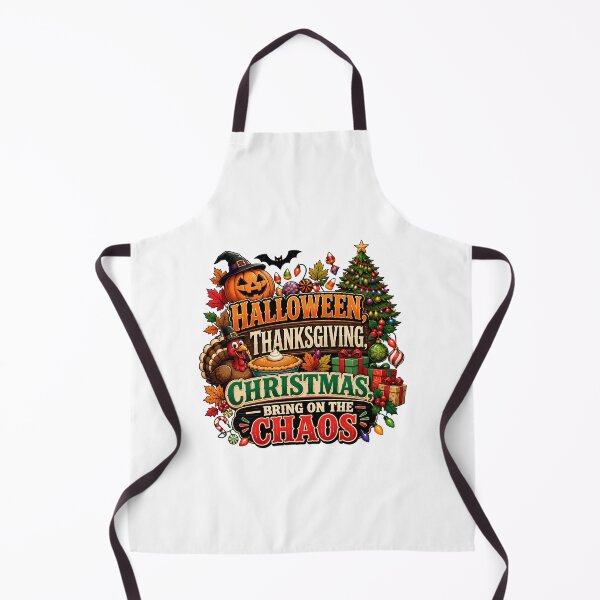 Item preview, Halloween Thanksgiving Christmas Bring on the Chaos – Hallothankmas Holiday Design designed and sold by CuteDesignables.