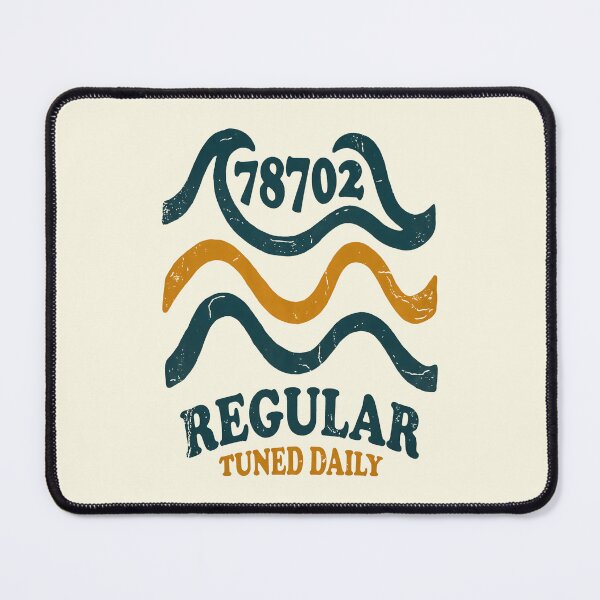 Item preview, East Austin 78702 Regular Tuned Daily Wave Graphic designed and sold by SplashTastic.