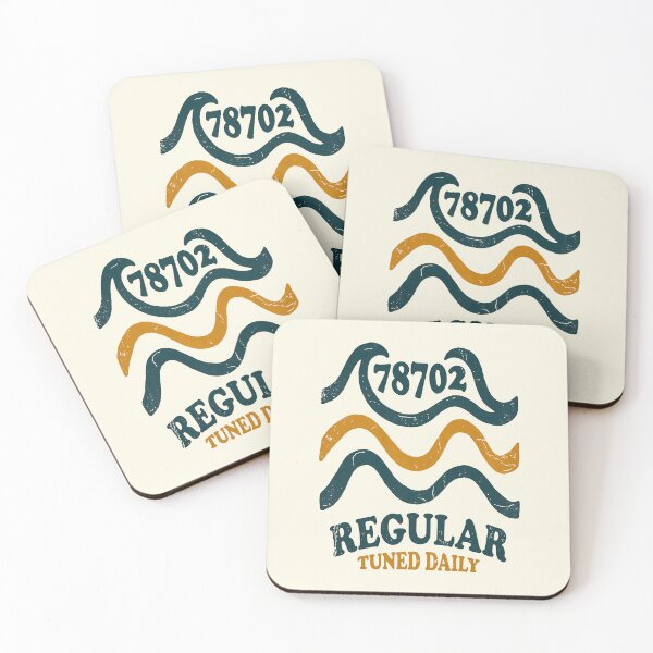 Item preview, East Austin 78702 Regular Tuned Daily Wave Graphic designed and sold by SplashTastic.