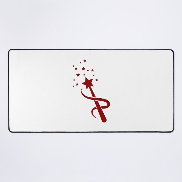 Item preview, Dark Red Sparkle Star Magic Wand Design designed and sold by pattern-archive.