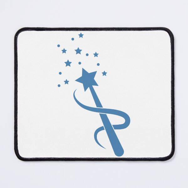 Item preview, Steel Blue Sparkle Star Magic Wand Design designed and sold by pattern-archive.