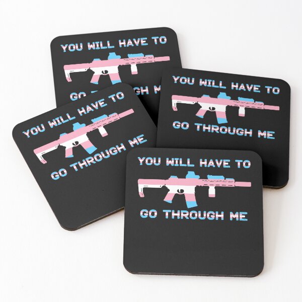 Item preview, You Will Have To Go Through Me LGBTQ Trans Rights designed and sold by Exerohuhic.