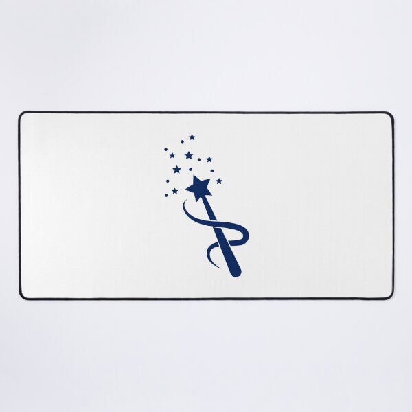 Item preview, Navy Blue Sparkle Star Magic Wand Design designed and sold by pattern-archive.