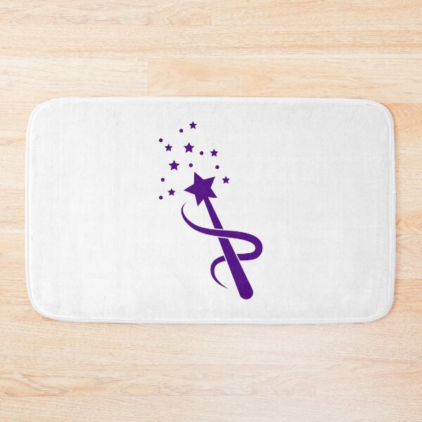 Item preview, Dark Purple Sparkle Star Magic Wand Design designed and sold by pattern-archive.