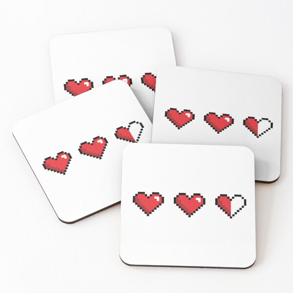 Item preview, Pixel Hearts: 2.5 Health Points – Retro Gamer Health Bar designed and sold by qfa Originals.