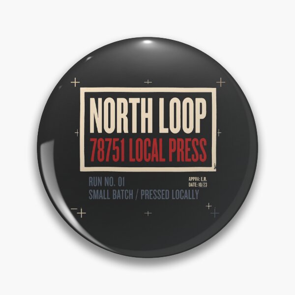 Item preview, North Loop Austin 78751 Local Press Industrial Graphic designed and sold by SplashTastic.