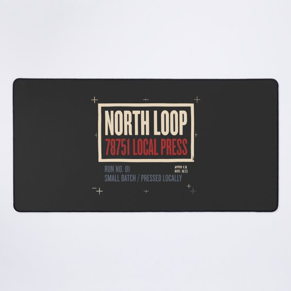 Item preview, North Loop Austin 78751 Local Press Industrial Graphic designed and sold by SplashTastic.