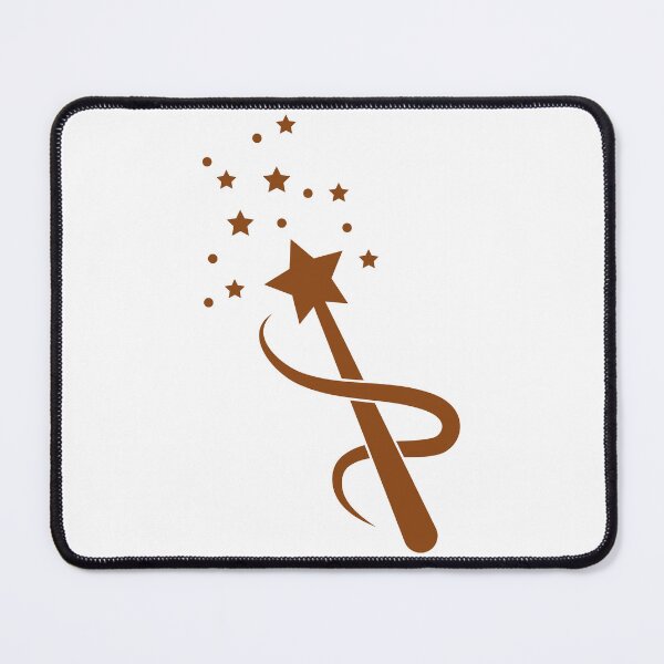 Item preview, Brown Sparkle Star Magic Wand Design designed and sold by pattern-archive.