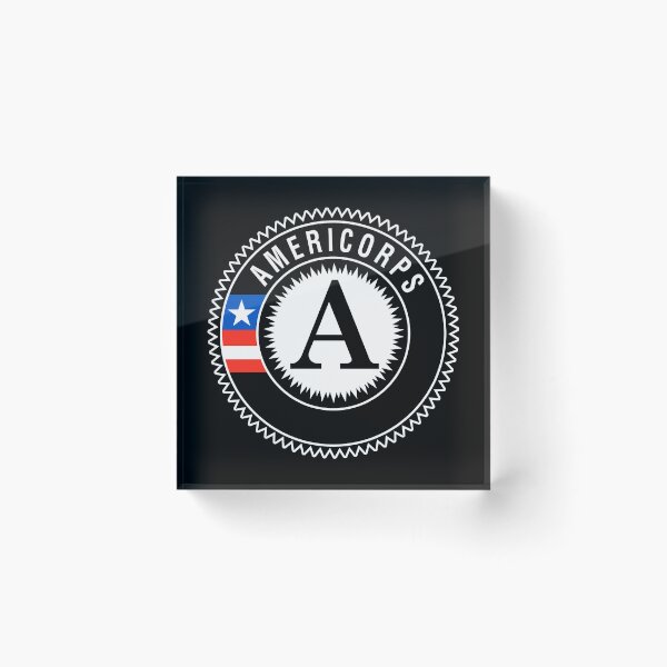 Item preview, Americorps Social Logo Tshirt Merch Sticker americorps  designed and sold by japoolest.