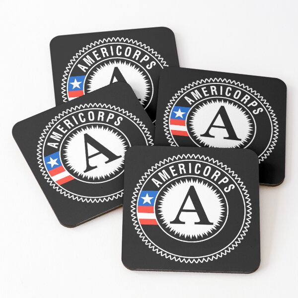 Item preview, Americorps Social Logo Tshirt Merch Sticker americorps  designed and sold by japoolest.
