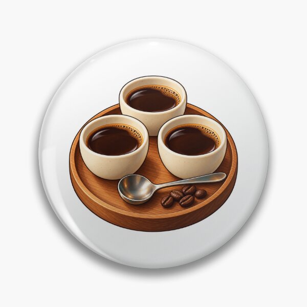 Item preview, Three Little Coffee Cups on a Tasting Tray designed and sold by jimnicklaus.