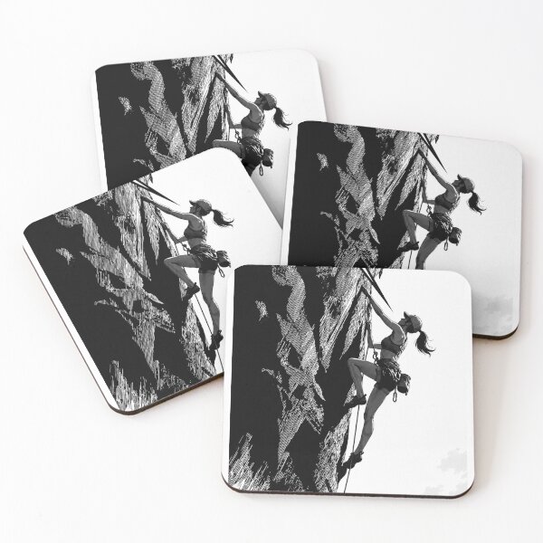 Item preview, Cute girl with a quote for climbers. #4 designed and sold by UrbanTRIP.