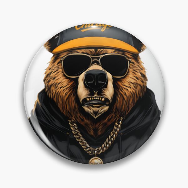 Item preview, Chicago Bears Inspired Bear Mascot Design Celebrating Windy City Pride designed and sold by Vermooud.